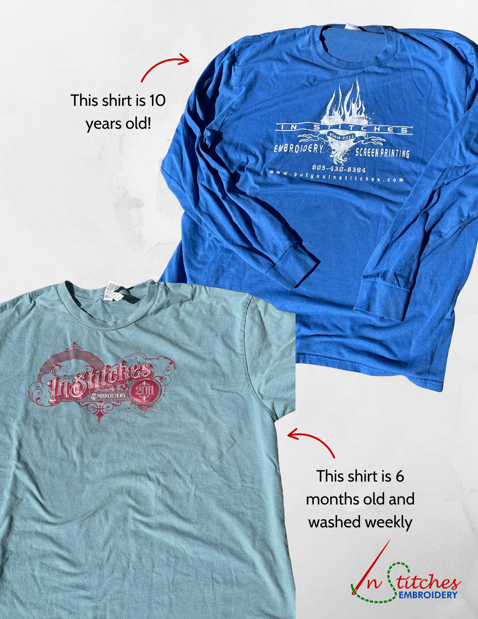 decorated apparel care