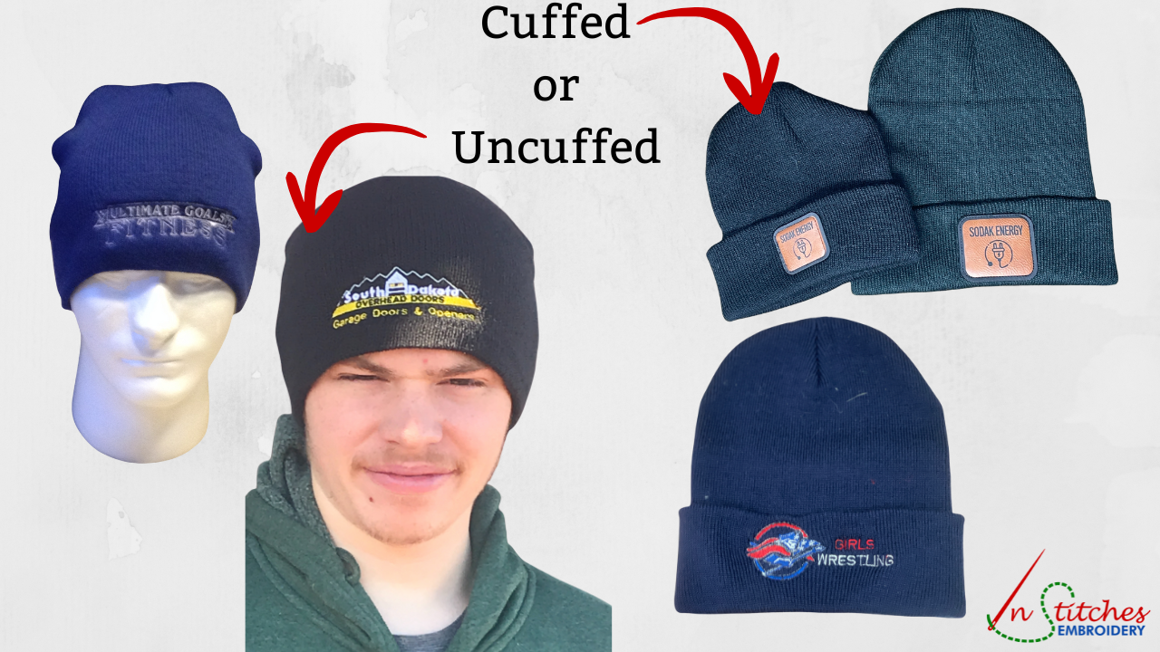 cuffed and uncuffed beanies