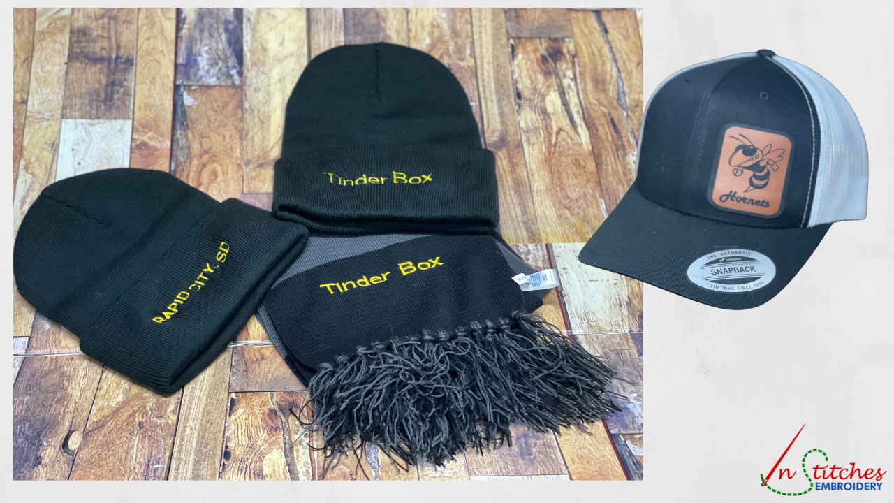 personalized beanies and baseball caps