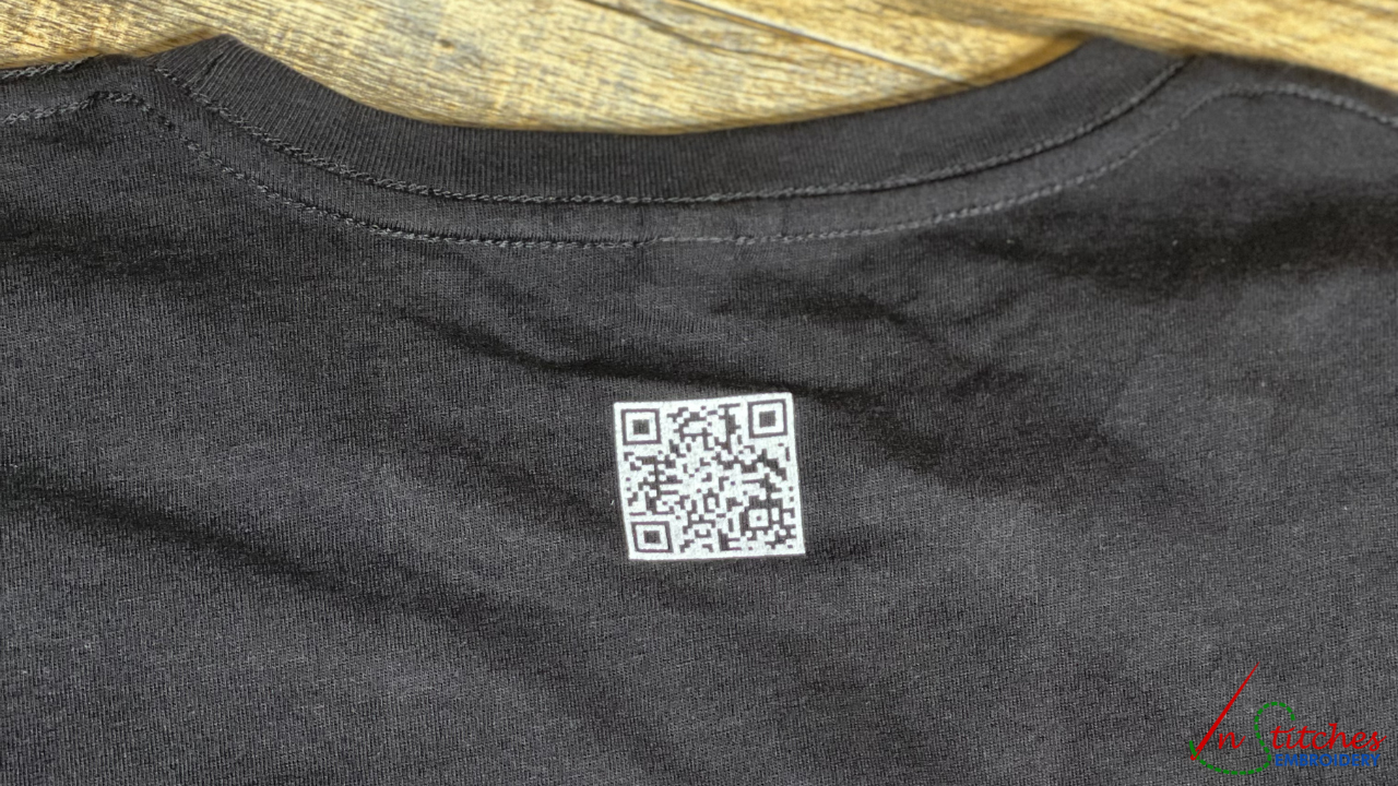 screen printed QR code