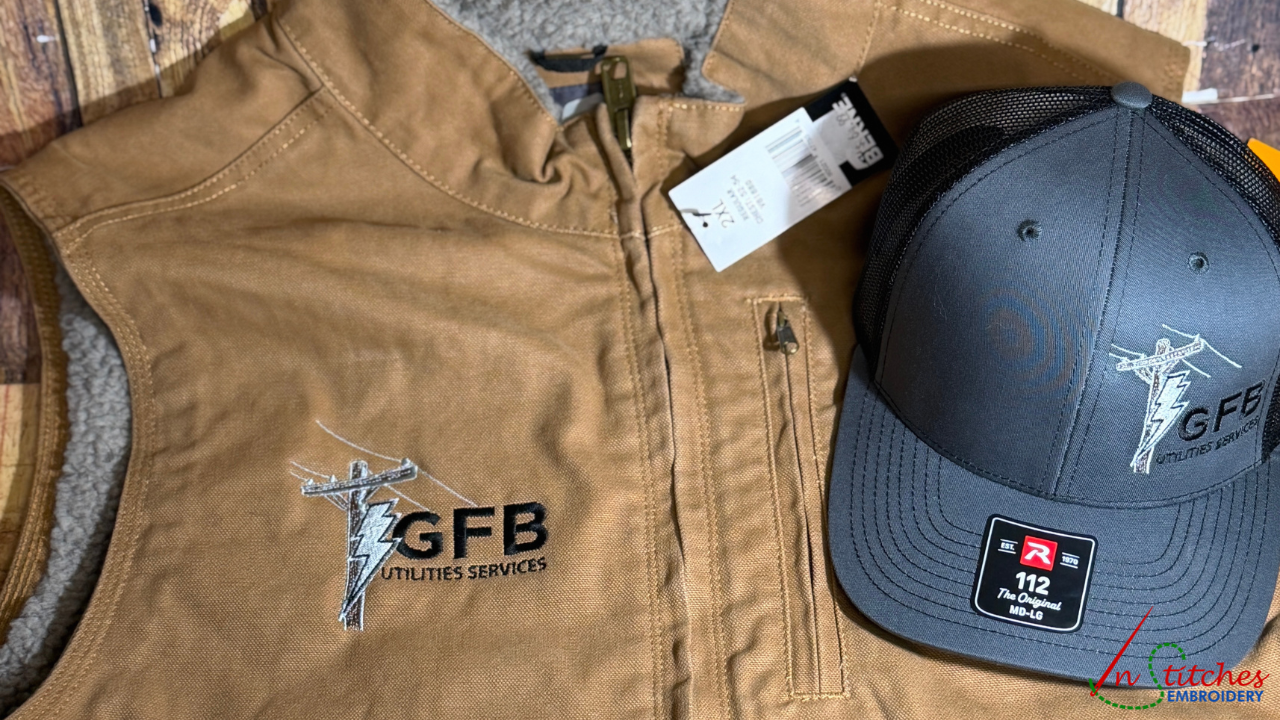embroidered logos