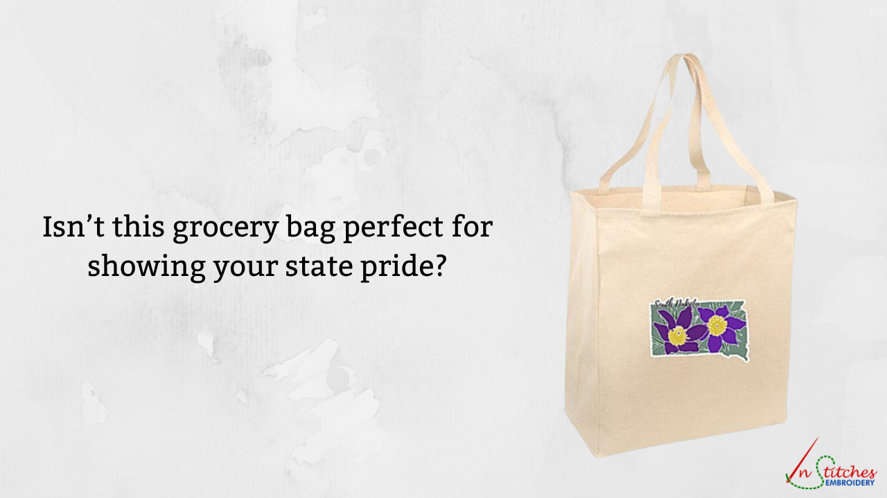 state flower grocery tote