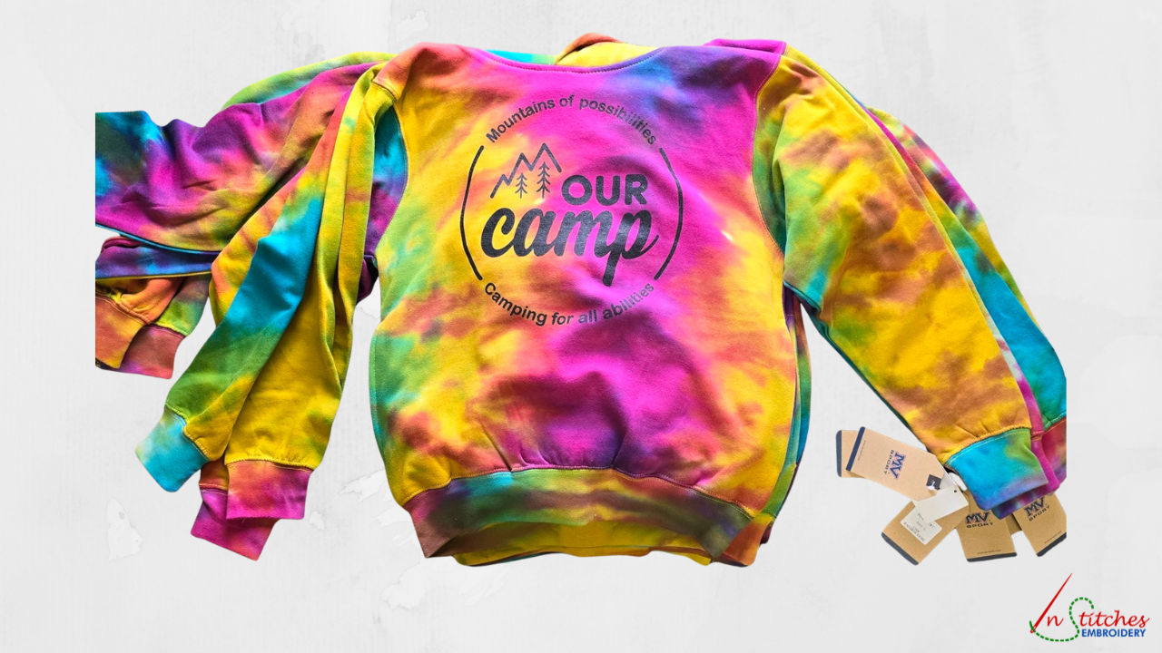 tie dye personalized hoodie