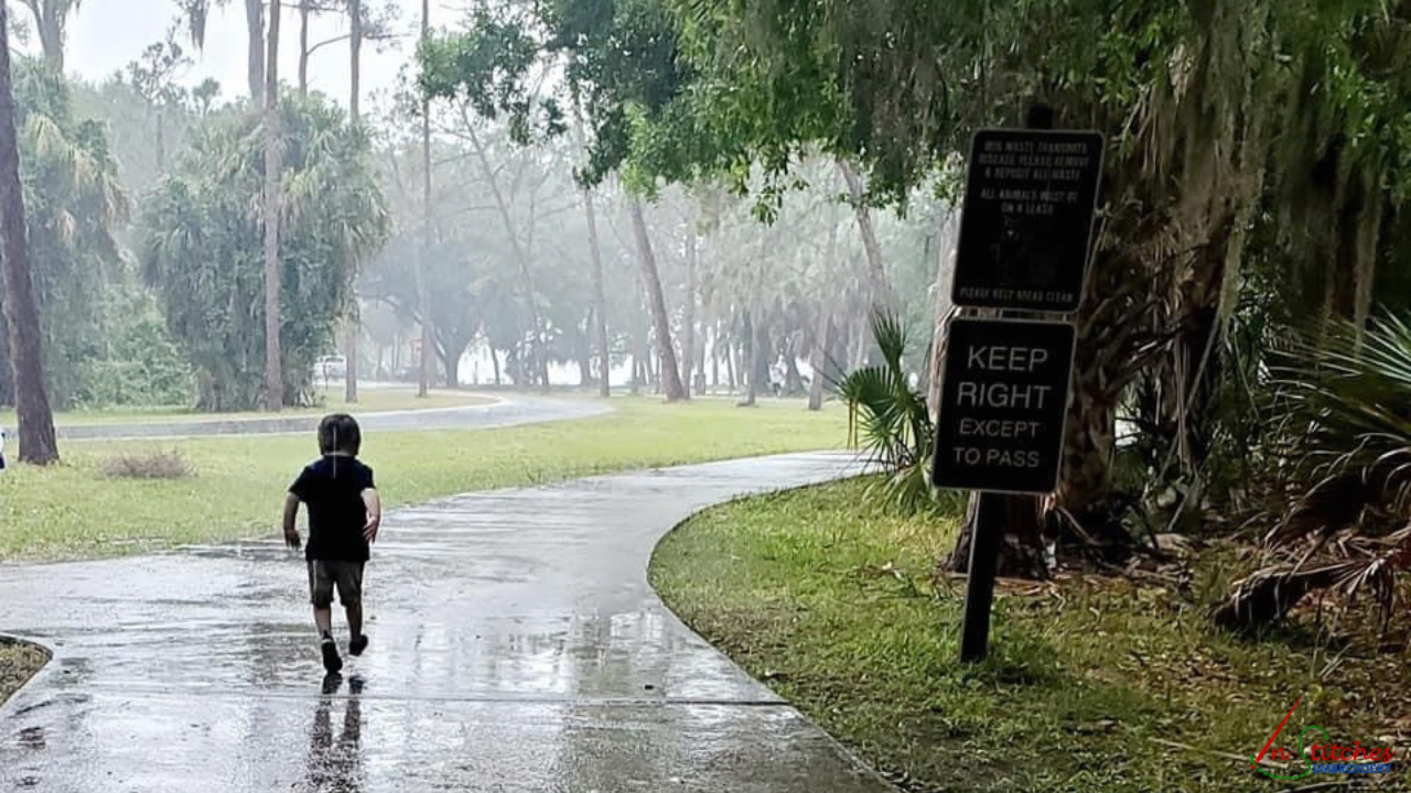 running in the rain 