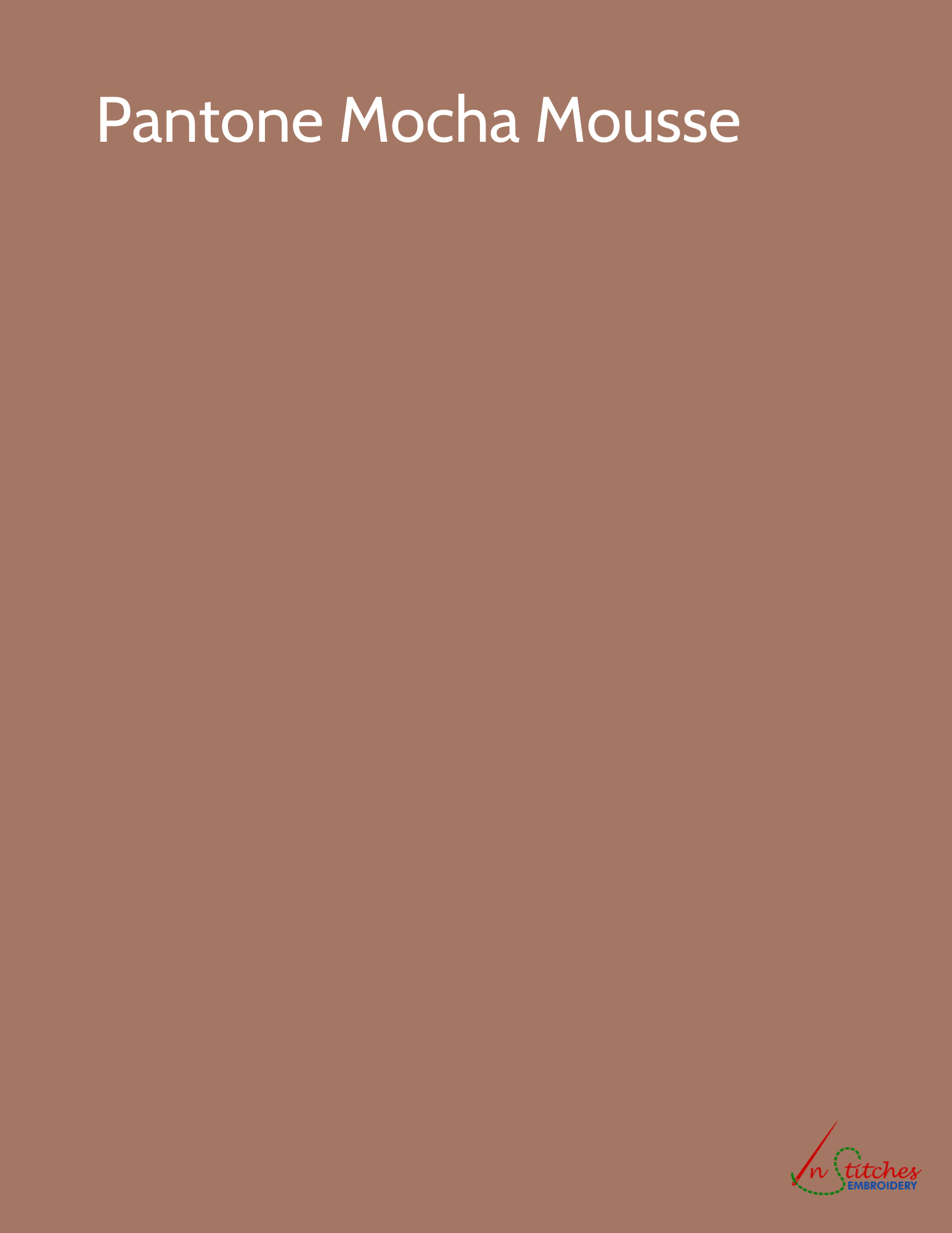 Pantone Mocha Mousse